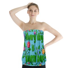 Earth Day Strapless Top by Valentinaart