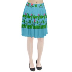 Earth Day Pleated Skirt by Valentinaart