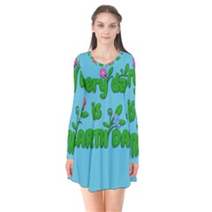 Earth Day Flare Dress by Valentinaart