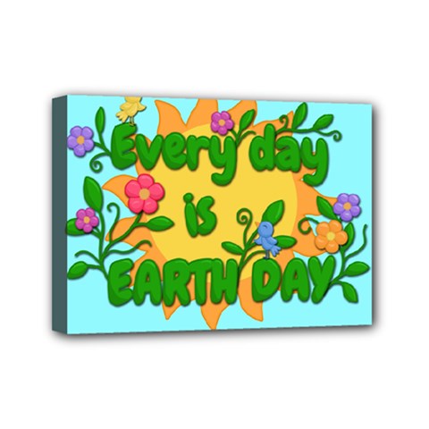 Earth Day Mini Canvas 7  X 5  by Valentinaart