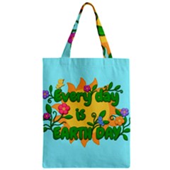 Earth Day Zipper Classic Tote Bag by Valentinaart