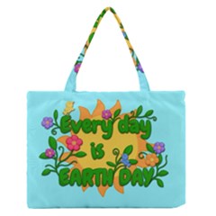 Earth Day Zipper Medium Tote Bag by Valentinaart