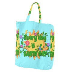 Earth Day Giant Grocery Zipper Tote by Valentinaart