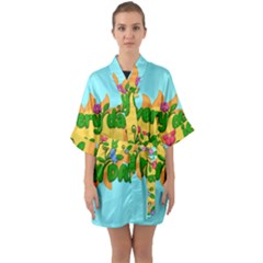 Earth Day Quarter Sleeve Kimono Robe by Valentinaart