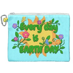 Earth Day Canvas Cosmetic Bag (xxl)