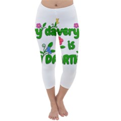 Earth Day Capri Winter Leggings  by Valentinaart