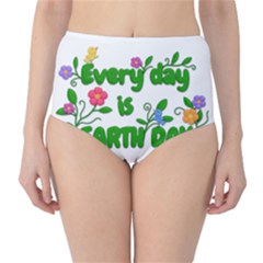 Earth Day High-waist Bikini Bottoms by Valentinaart