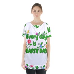 Earth Day Skirt Hem Sports Top