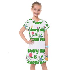 Earth Day Kids  Drop Waist Dress by Valentinaart