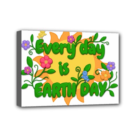 Earth Day Mini Canvas 7  X 5  by Valentinaart