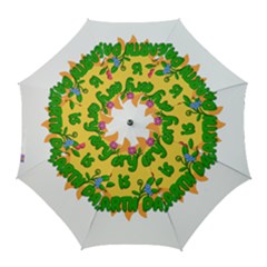 Earth Day Golf Umbrellas by Valentinaart