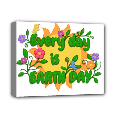 Earth Day Deluxe Canvas 14  X 11  by Valentinaart