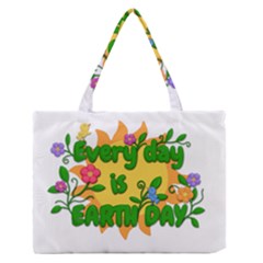 Earth Day Zipper Medium Tote Bag by Valentinaart