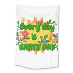 Earth Day Small Tapestry by Valentinaart