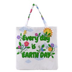 Earth Day Grocery Tote Bag by Valentinaart