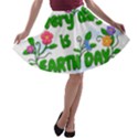 Earth Day A-line Skater Skirt View1