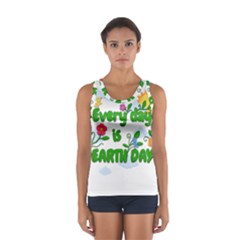 Earth Day Sport Tank Top  by Valentinaart