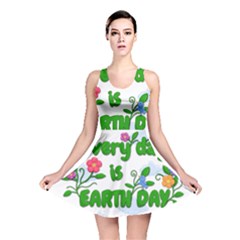 Earth Day Reversible Skater Dress by Valentinaart