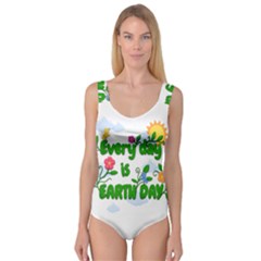 Earth Day Princess Tank Leotard  by Valentinaart