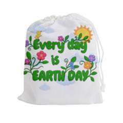 Earth Day Drawstring Pouches (xxl) by Valentinaart