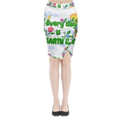 Earth Day Midi Wrap Pencil Skirt by Valentinaart