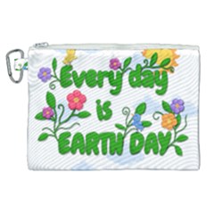 Earth Day Canvas Cosmetic Bag (xl) by Valentinaart