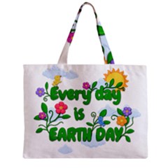 Earth Day Zipper Mini Tote Bag by Valentinaart