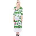 Earth day Quarter Sleeve Wrap Maxi Dress View1