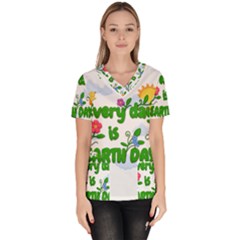 Earth Day Scrub Top by Valentinaart