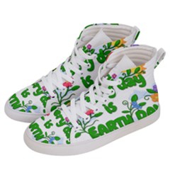 Earth Day Women s Hi-top Skate Sneakers by Valentinaart