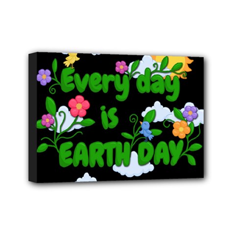 Earth Day Mini Canvas 7  X 5  by Valentinaart