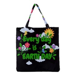 Earth Day Grocery Tote Bag by Valentinaart