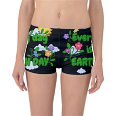 Earth Day Reversible Boyleg Bikini Bottoms by Valentinaart