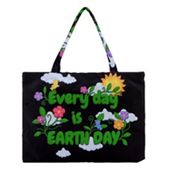 Earth Day Medium Tote Bag by Valentinaart