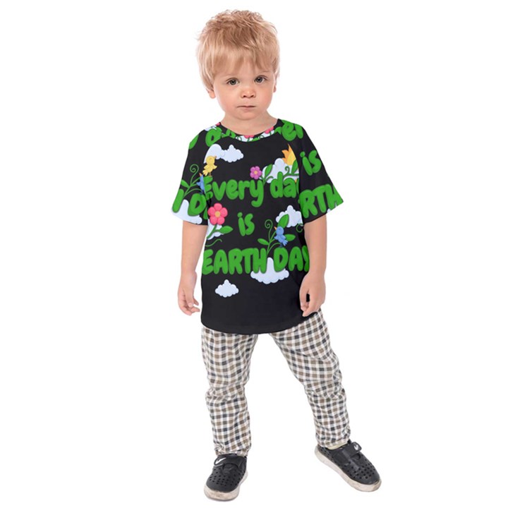 Earth day Kids Raglan Tee