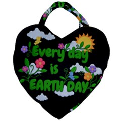 Earth Day Giant Heart Shaped Tote