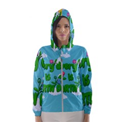 Earth Day Hooded Wind Breaker (women) by Valentinaart