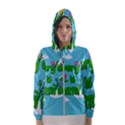 Earth day Hooded Wind Breaker (Women) View1