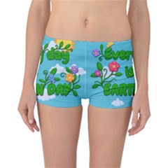 Earth Day Reversible Boyleg Bikini Bottoms by Valentinaart