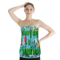 Earth Day Strapless Top by Valentinaart