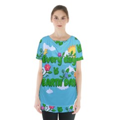 Earth Day Skirt Hem Sports Top by Valentinaart