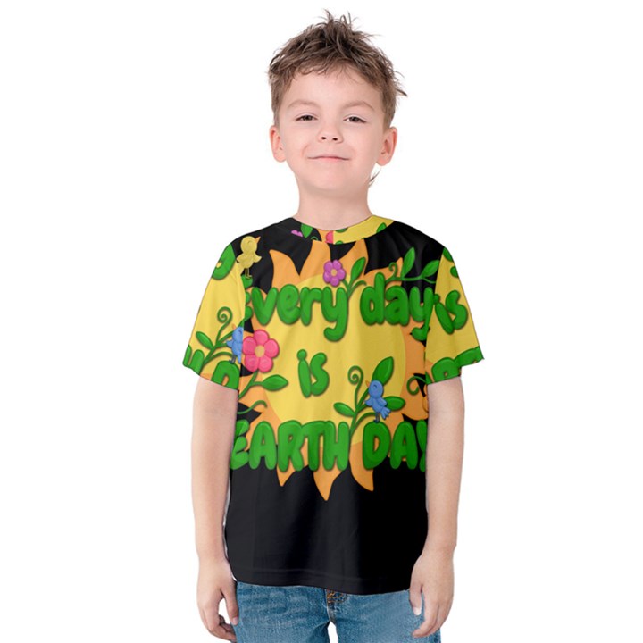 Earth day Kids  Cotton Tee