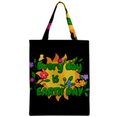 Earth Day Zipper Classic Tote Bag by Valentinaart