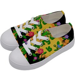 Earth Day Kids  Low Top Canvas Sneakers by Valentinaart