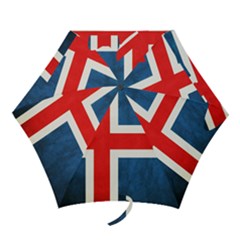 Iceland Flag Mini Folding Umbrellas by Valentinaart