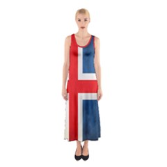 Iceland Flag Sleeveless Maxi Dress by Valentinaart