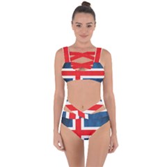 Iceland Flag Bandaged Up Bikini Set  by Valentinaart