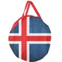 Iceland flag Giant Round Zipper Tote View2