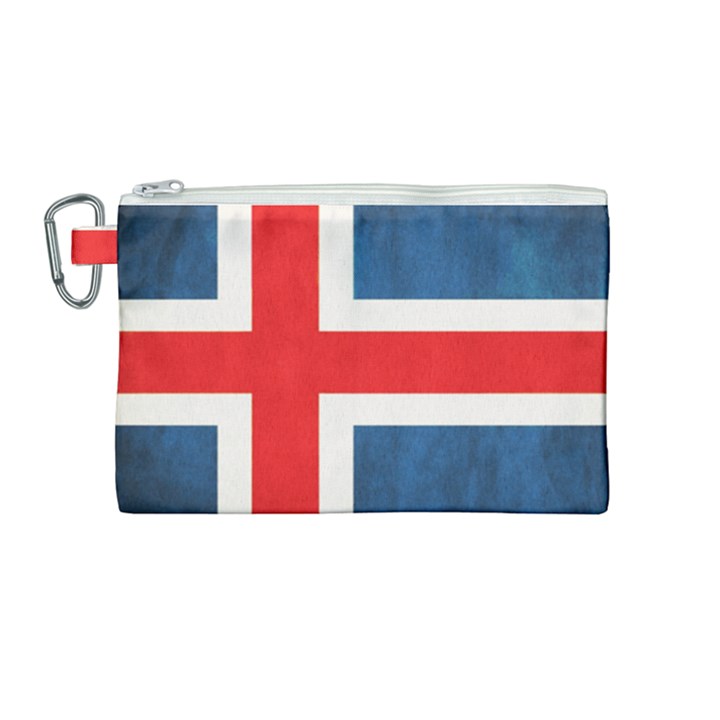 Iceland flag Canvas Cosmetic Bag (Medium)