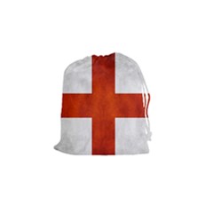 England Flag Drawstring Pouches (small)  by Valentinaart